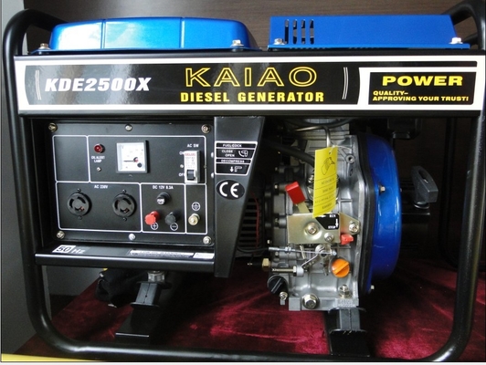 3600rpm 60hz Açık Şasi Dizel Jeneratörler, Taşınabilir Dizel Jeneratör 3KW