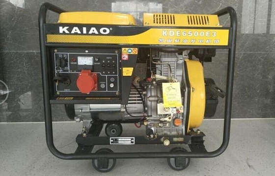 Açık Çerçeve 5.5kva Dizel Jeneratör Yüksek Verimli Düşük Yağ Alarmı Sistemi