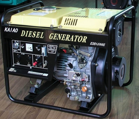 Tek silindirli açık çerçeveli dizel jeneratörler 5KW 50HZ KDE6500X modeli