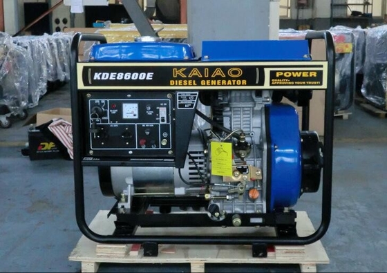 Özelleştirilmiş 1 Silindir 6kw Açık Dizel Jeneratör 3000 Rpm Yakıt Verimli