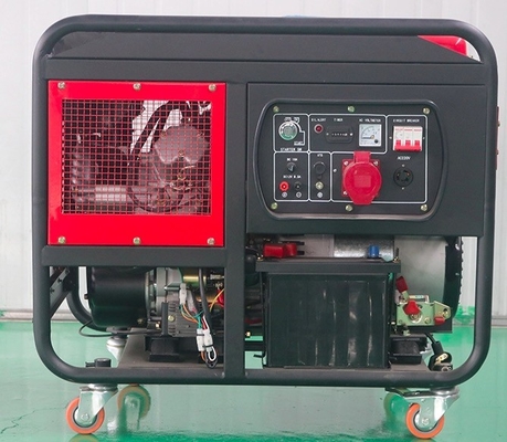 Hava soğutmalı 2 silindirli motor 10kva 10kw dizel jeneratör tekerlekli
