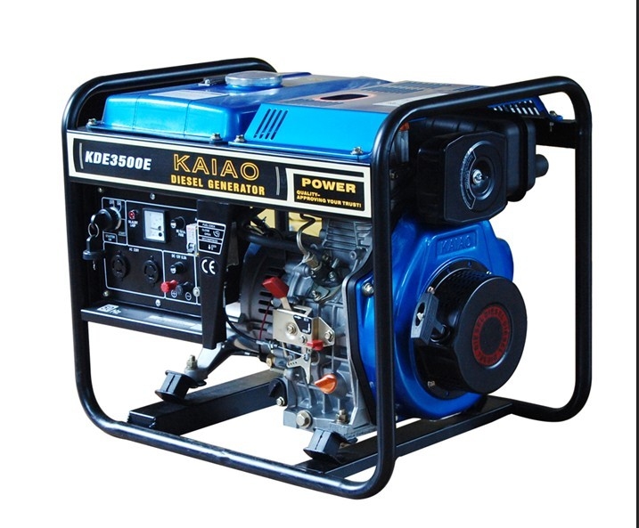 Hava Soğutmalı Motorlar Açık Kapaklı 3kw Dizel Jeneratör, 12.5L Yakıt Tankı ile
