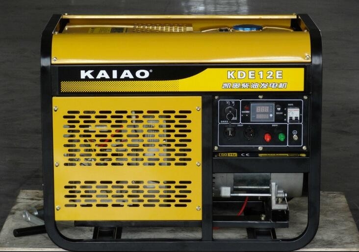 3000 rpm Çift Silindirli 10Kw Dizel Jeneratör, Açık Tip Dizel Jeneratör