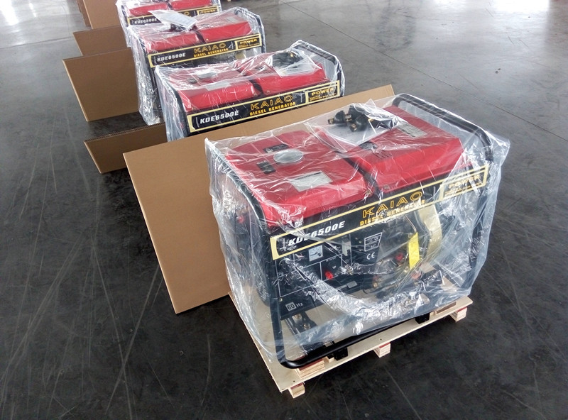 Kompakt dizel jeneratör, profesyonel hava soğutması ile 5 kW AC elektrikli başlangıç jeneratörü