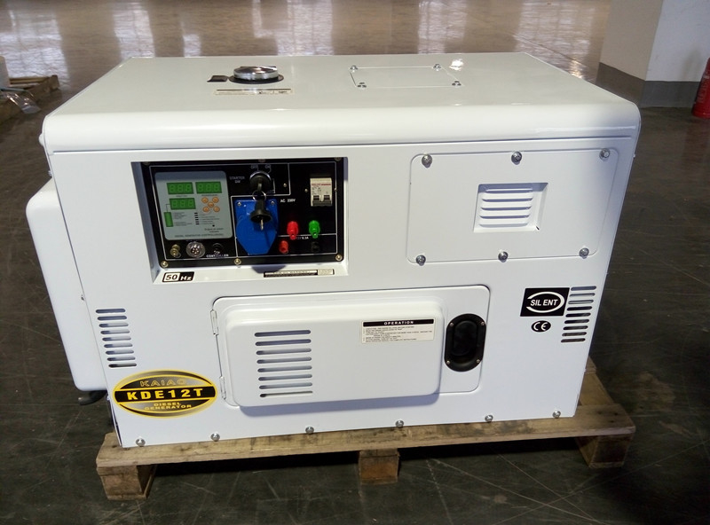 KDE12T 8KW taşınabilir minyatür dizel jeneratör, elektrikli çalıştırma ile dizel motor jeneratörü seti